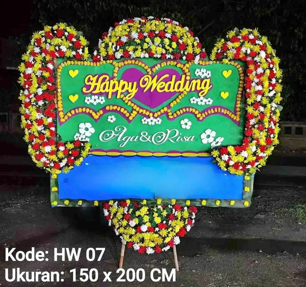 bunga happy wedding cibitung