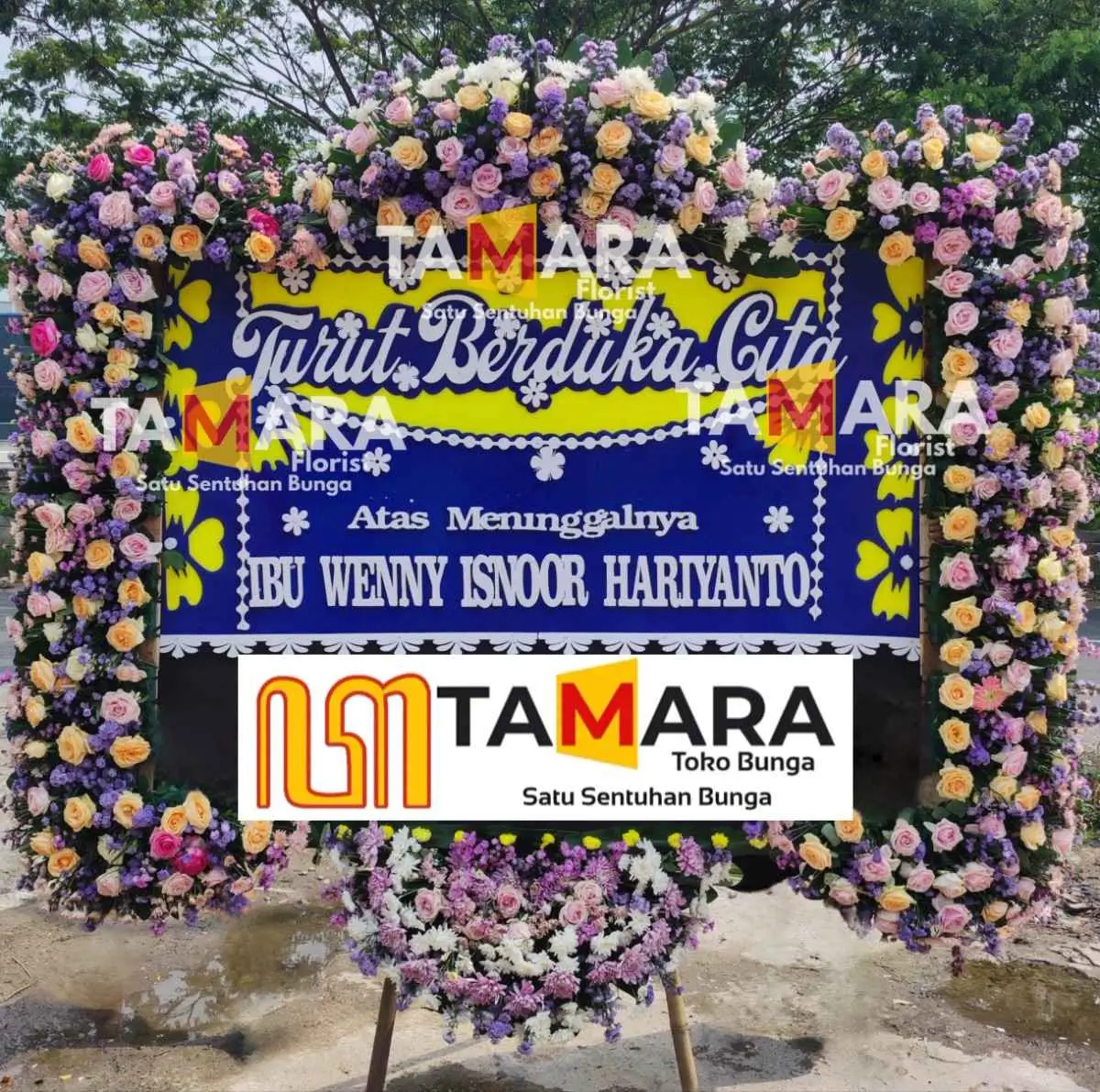 bunga papan duka cita