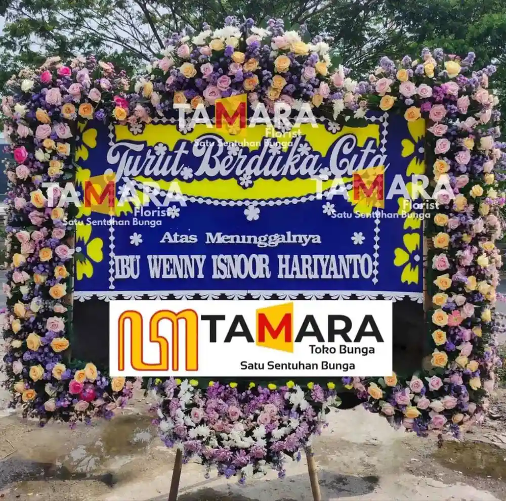 bunga papan duka cita